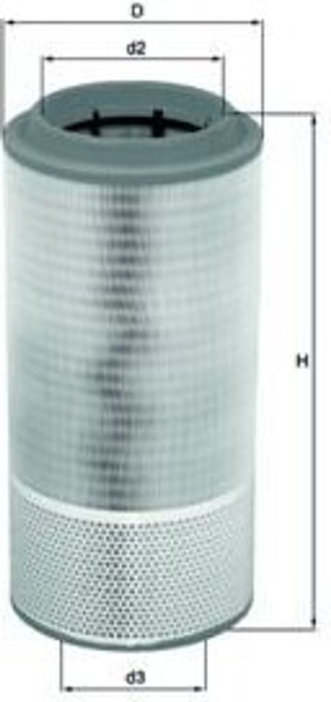 Luftfilter MAHLE LX 2109 passend für MERCEDES-BENZ ATRON Filtereinsatz