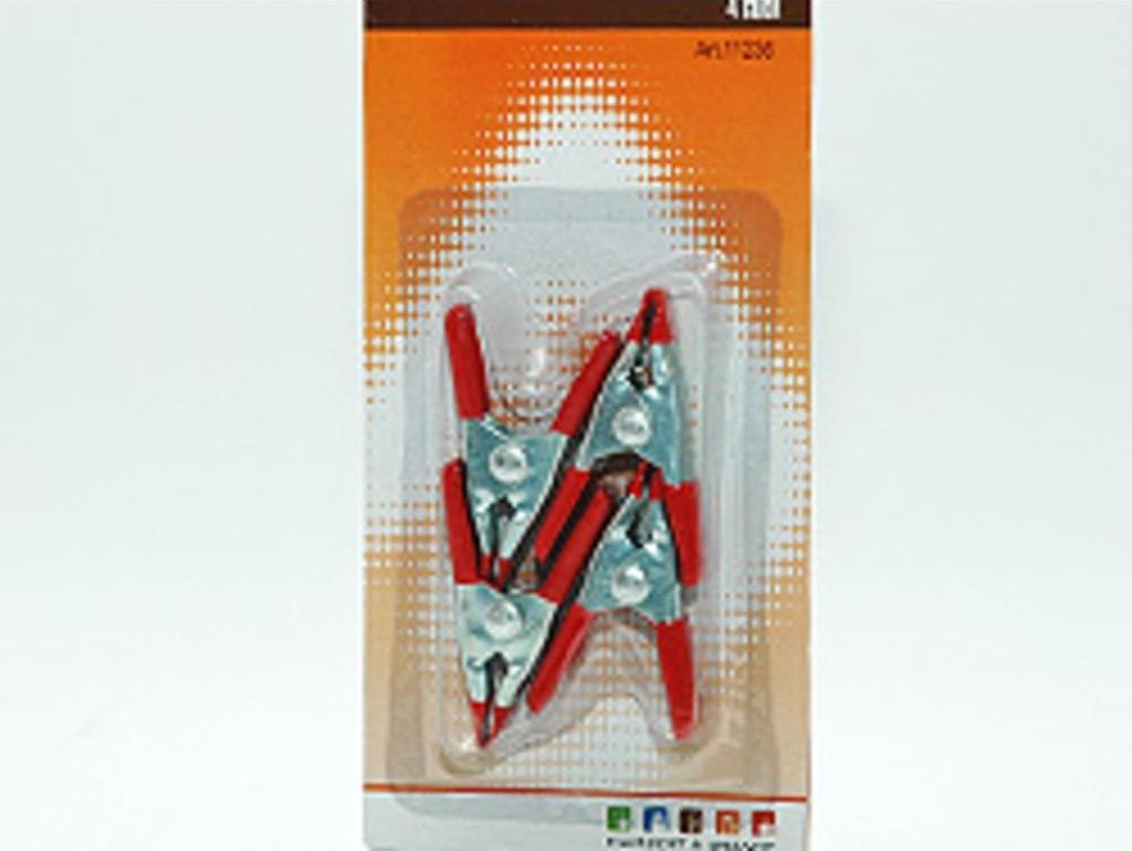 4er Leimzwinge, Universalklemme, 5 cm