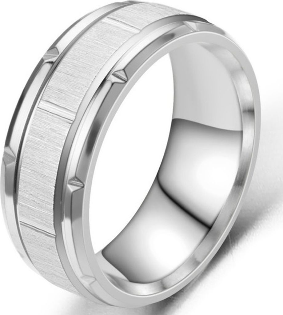 Herrenring Travis - Silber 57mm aus Edelstahl 316L KP17151