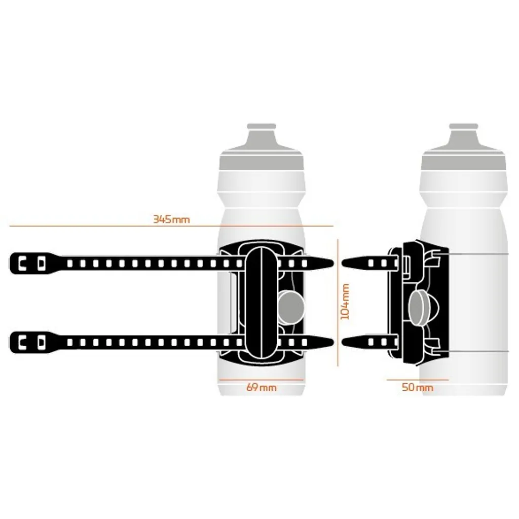 Fixez n'importe quel Bidon avec Fidlock TWIST Connecteur Uni + Base Uni