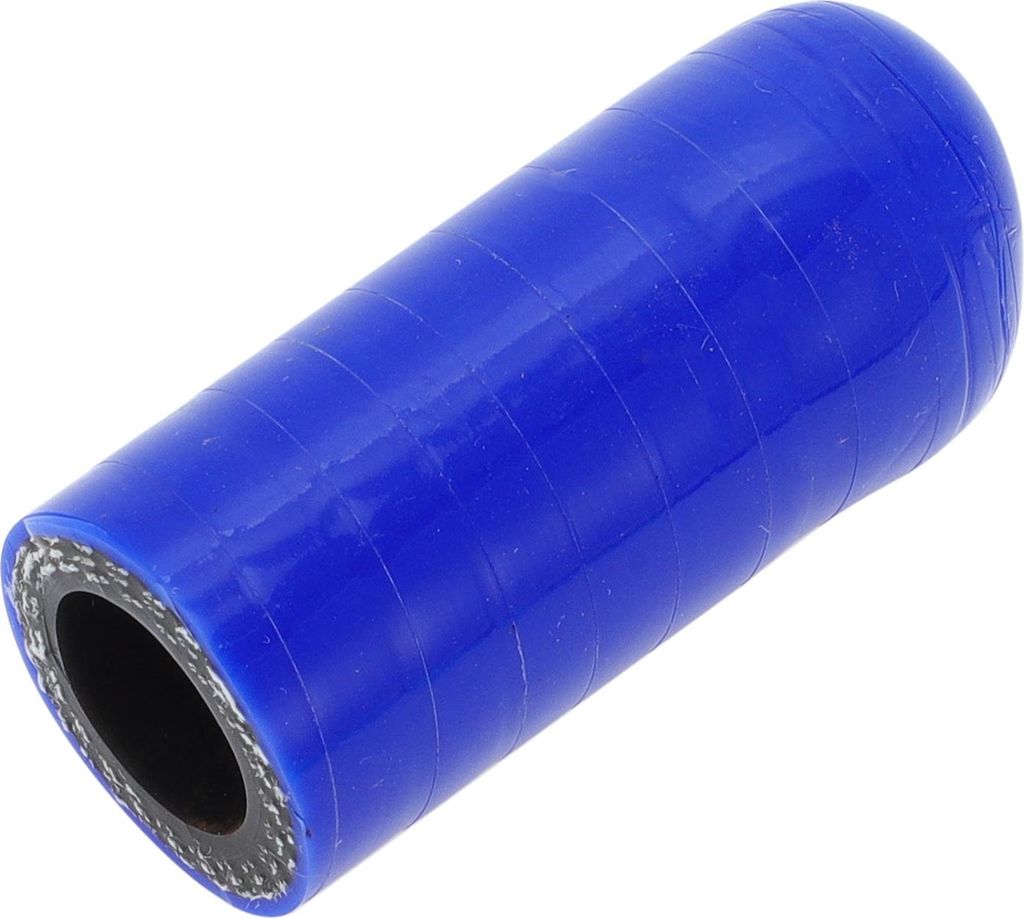 1 Stück 40mm Länge 14mm/0,55" ID Blau Schwarz Auto Silikon Gummischlauch Endkappe Silikon Verstärkte Blindkappe für Bypass-Rohr Universal
