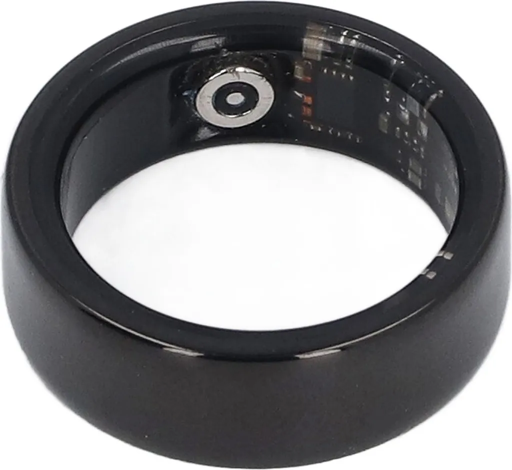 Bague Connectée pour Sport et Sommeil - Tracker d'Activité Unisexe Noir