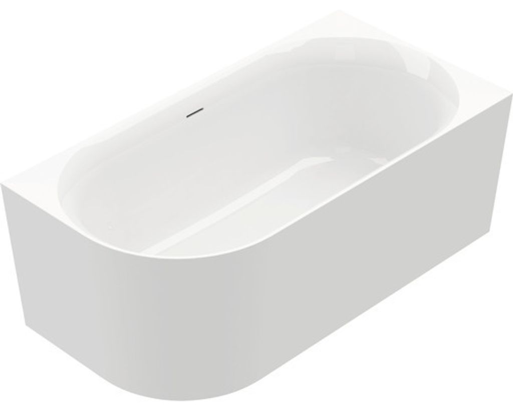 Vorwandbadewanne Raumsparbadewanne OTTOFOND BW Afinar Corner XS 80 x 155 cm weiß glänzend 703941