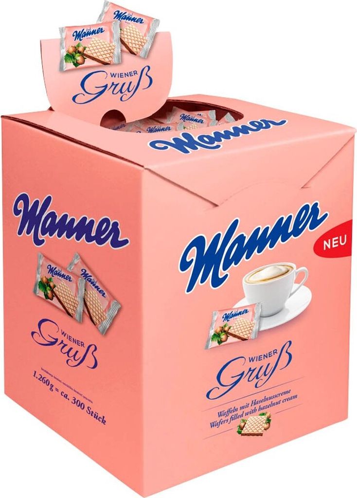 Manner 70102019 Biscuits gaufrés Wiener Gruß - 300 gaufres Image du produit 