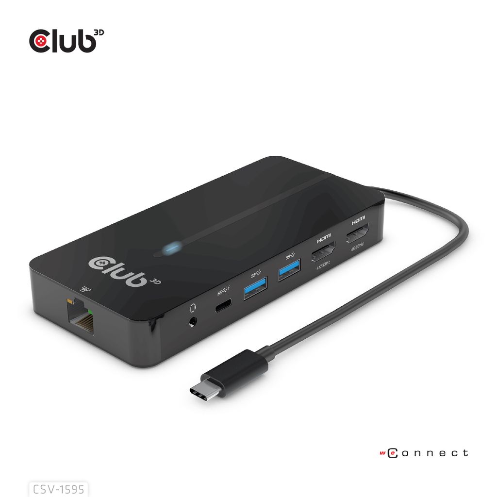 Club 3D CSV-1595 - Dockingstation - USB-C 3.2 Gen 1