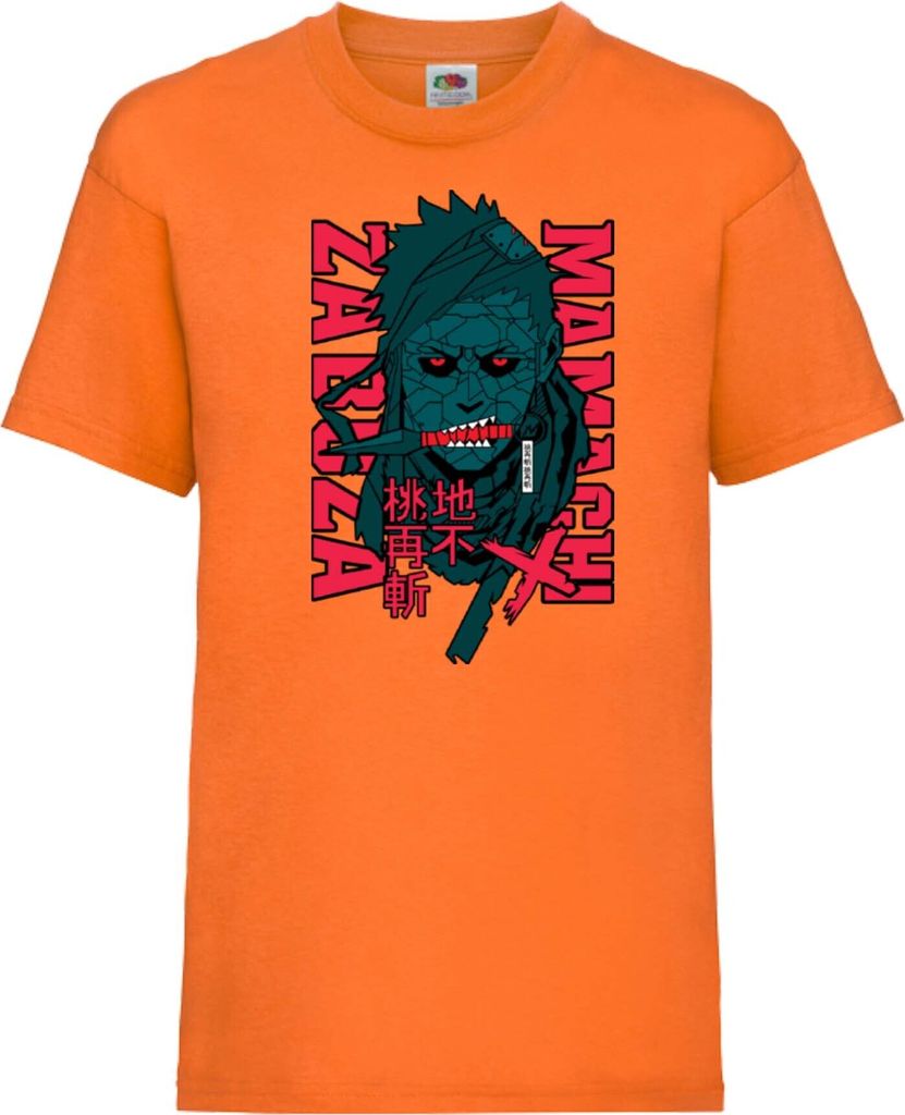 Kinder T-Shirt Japan Animation Manga Anime Comics Naruto Momoichi Zabuza Var-027 Momoichi Zabuza, 9-11 Jahr - 140 / Orange
