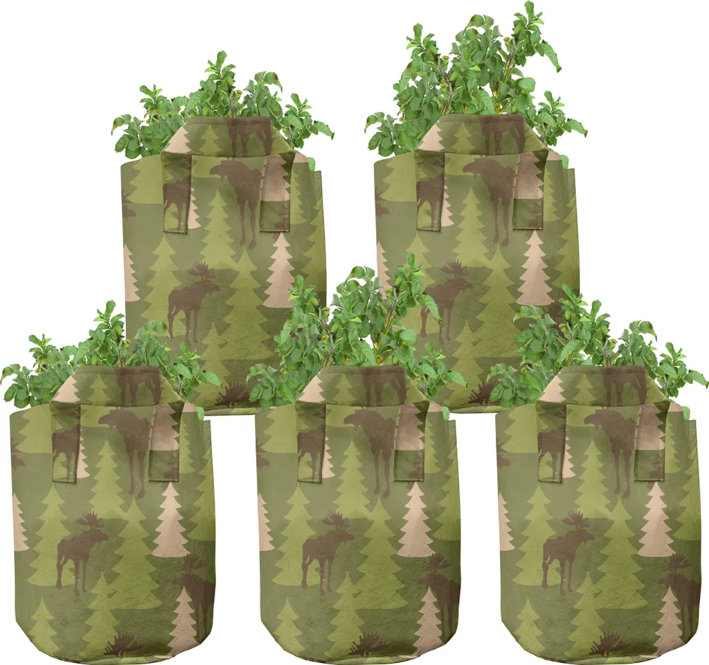 ABAKUHAUS Pots d'élevage Hirsch Lot de 5 Sacs de Culture 5 Gallons