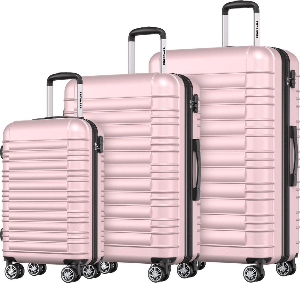 TRVLMORE Kofferset - 3-teilig - 38L Handgepäck + 70L und Produktbild 