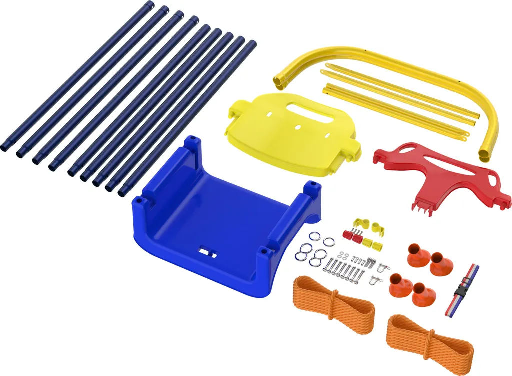 Portique de balançoire pour enfant avec siège réglable extérieur
