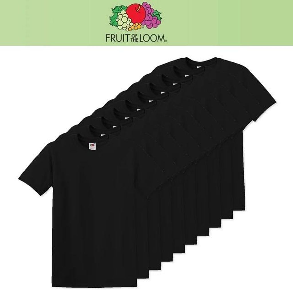 10er Pack Fruit of the Loom Valueweight T-Shirt Farbe: Produktbild 