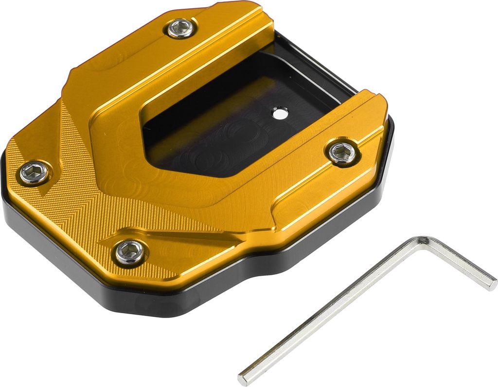 1 Satz Motorrad Ständer Platte Pad Aluminiumlegierung für BMW Goldton