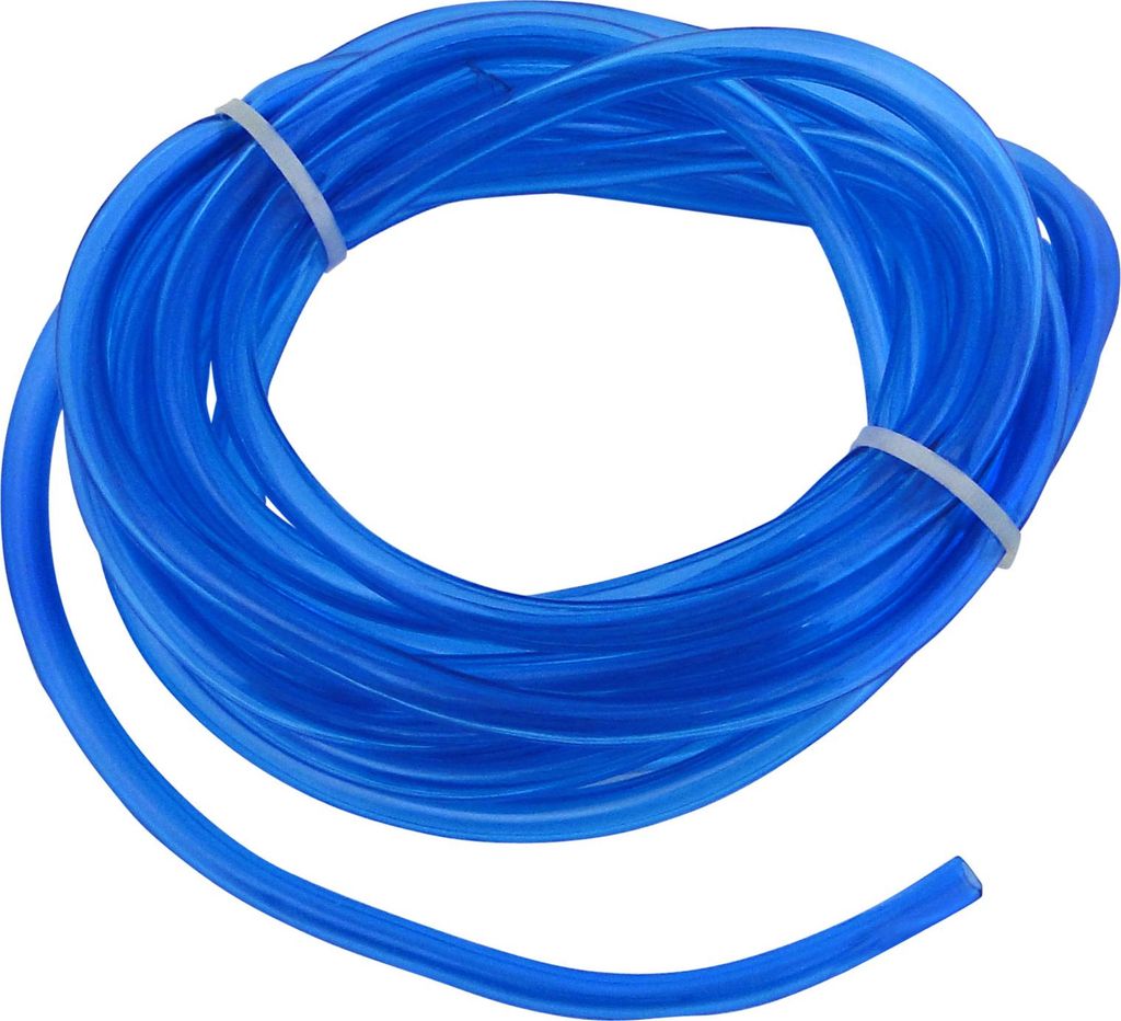 Benzinschlauch, Blau-transparent, 25 Meter-Bund, Ø 5x8,2mm