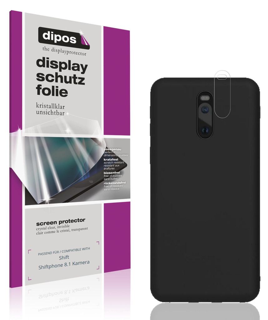 4x Schutzfolie für Shift Shiftphone 8.1 Kamera klar Displayschutzfolie Folie Display Schutz dipos