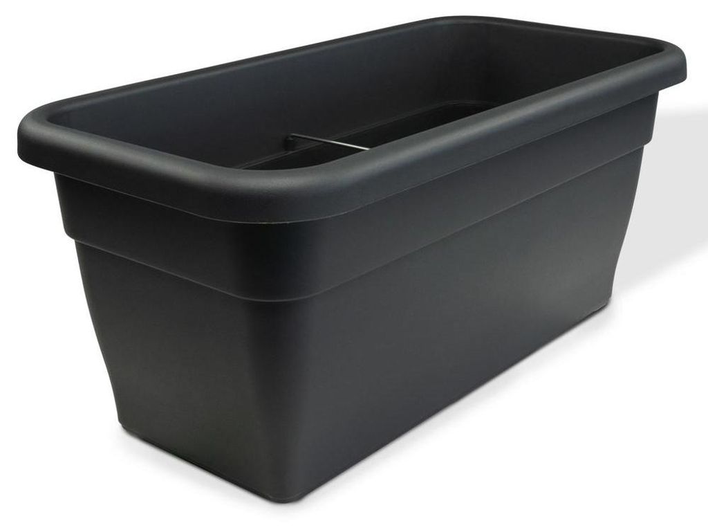 Pflanztrog anthrazit, Kunststoff (PP), 50x25 cm, 22 cm Produktbild 