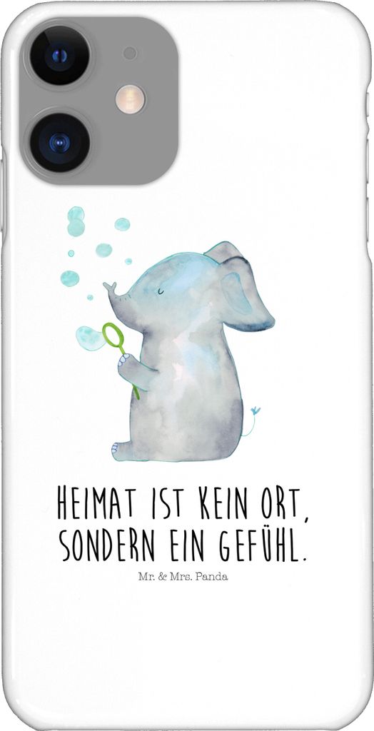 Mr. & Mrs. Panda Iphone 11 Handyhülle Elefant Seifenblasen - Weiß - Geschenk, Gute Laune, Elefanten, Hülle, Smartphone, Handy Case, Heimat, Lieb...