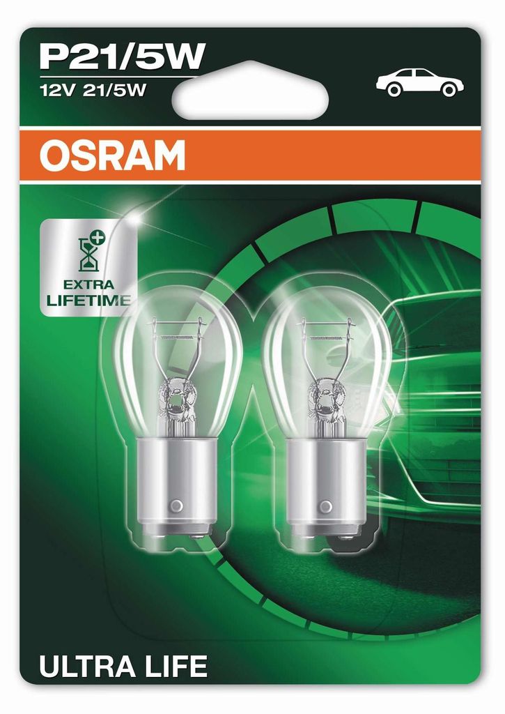 Lampadine 2x Originali Osram ULTRA LIFE / Attacco BAY15d Immagine del prodotto 
