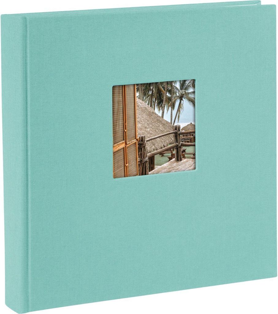 Goldbuch Fotoalbum Bella Vista Aqua Leineneinband 25x25 cm 60 weiße Seiten