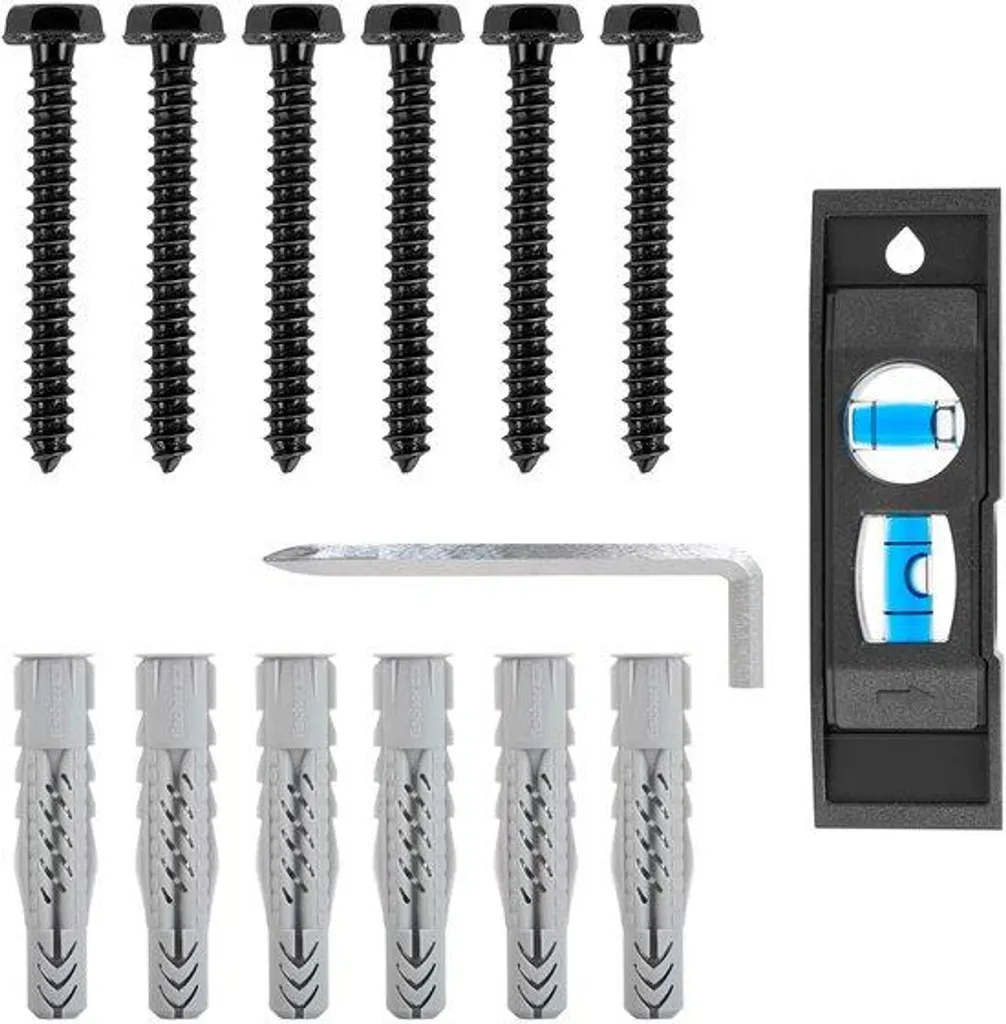 Vis de fixation M8 pour support mural TV sur mur béton ou bois 10pcs