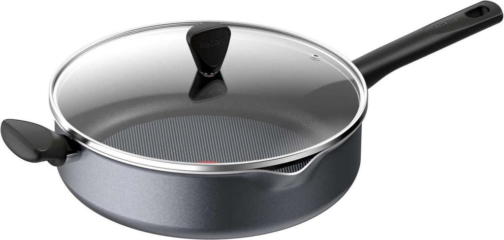 TEFAL Schmorpfanne + Deckel Ø 28 cm Family Day Alu Antihaft Produktbild 