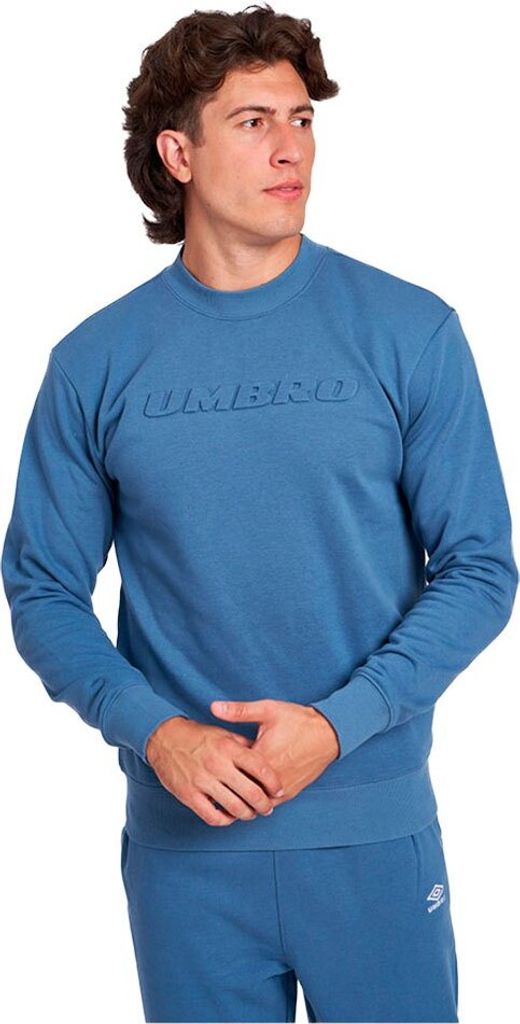 Umbro Embossed Logo Sweatshirt Blau XL Mann Blau XL