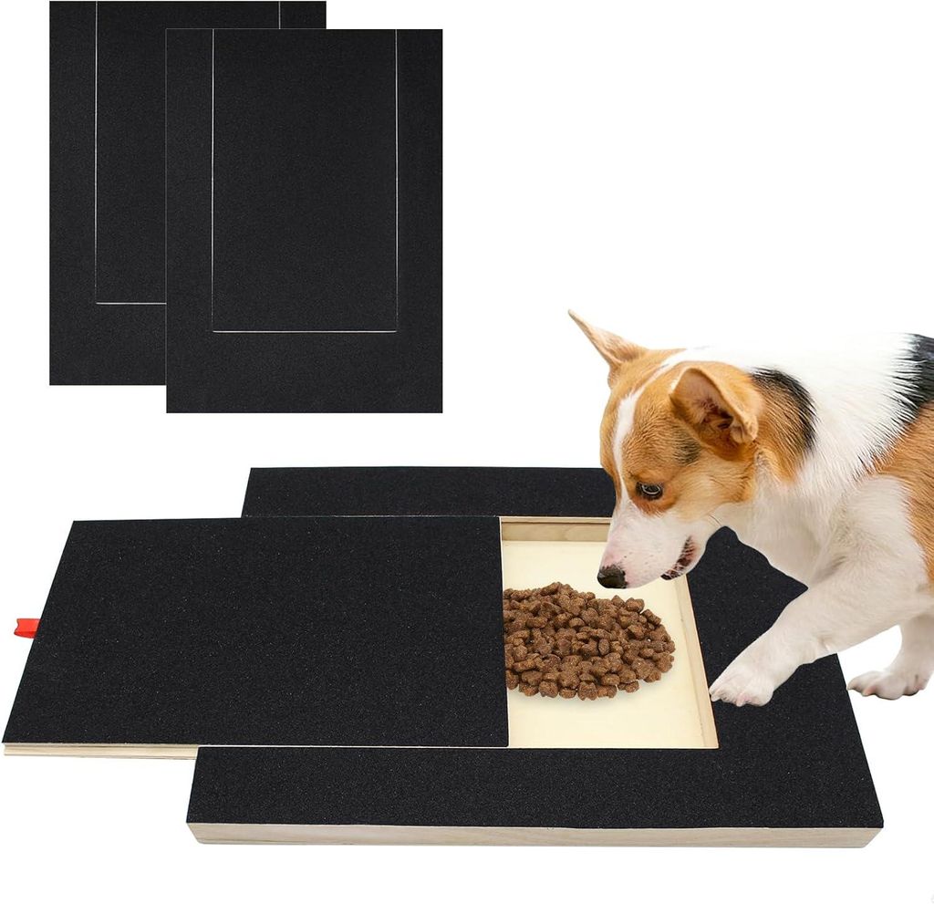 Krallenschleifer für Hunde mit Snack-Box,Hunde Krallenschleifer mit 2 Ersatzblättern Schleifpapier,Kratzbrett Hund,für alle Arten von Hunden Dog...