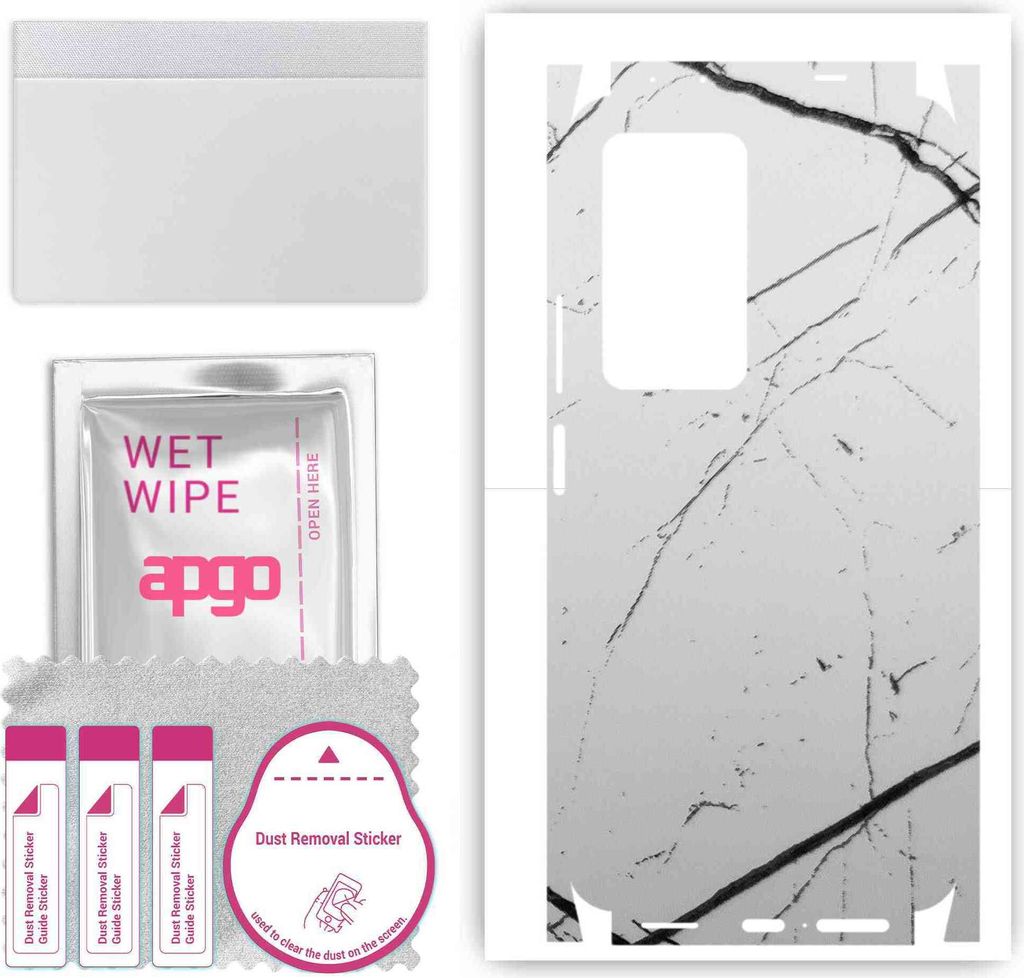 apgo Rückseite + Seiten Schutzfolie, Skin, kompatibel mit Xiaomi Redmi K50 Pro, Hinten Displayschutzfolie aus Vinylfolie, kratzfest, einfache Mont...