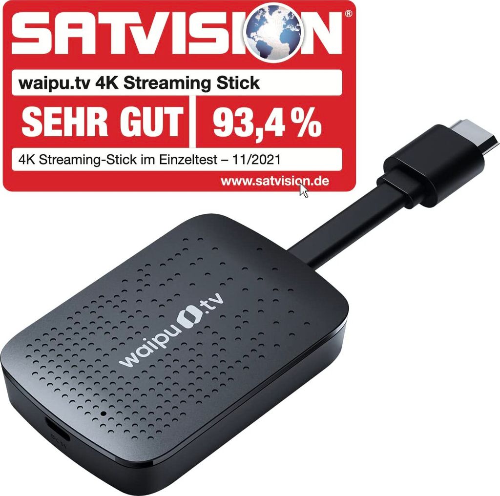 waipu.tv 4K Stick | Inkl. Fernbedienung mit Produktbild 3