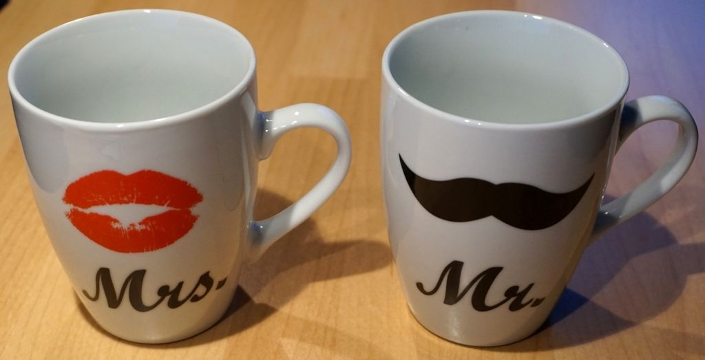 New Bone China-Becher, Mr. & Mrs., Produktbild 5