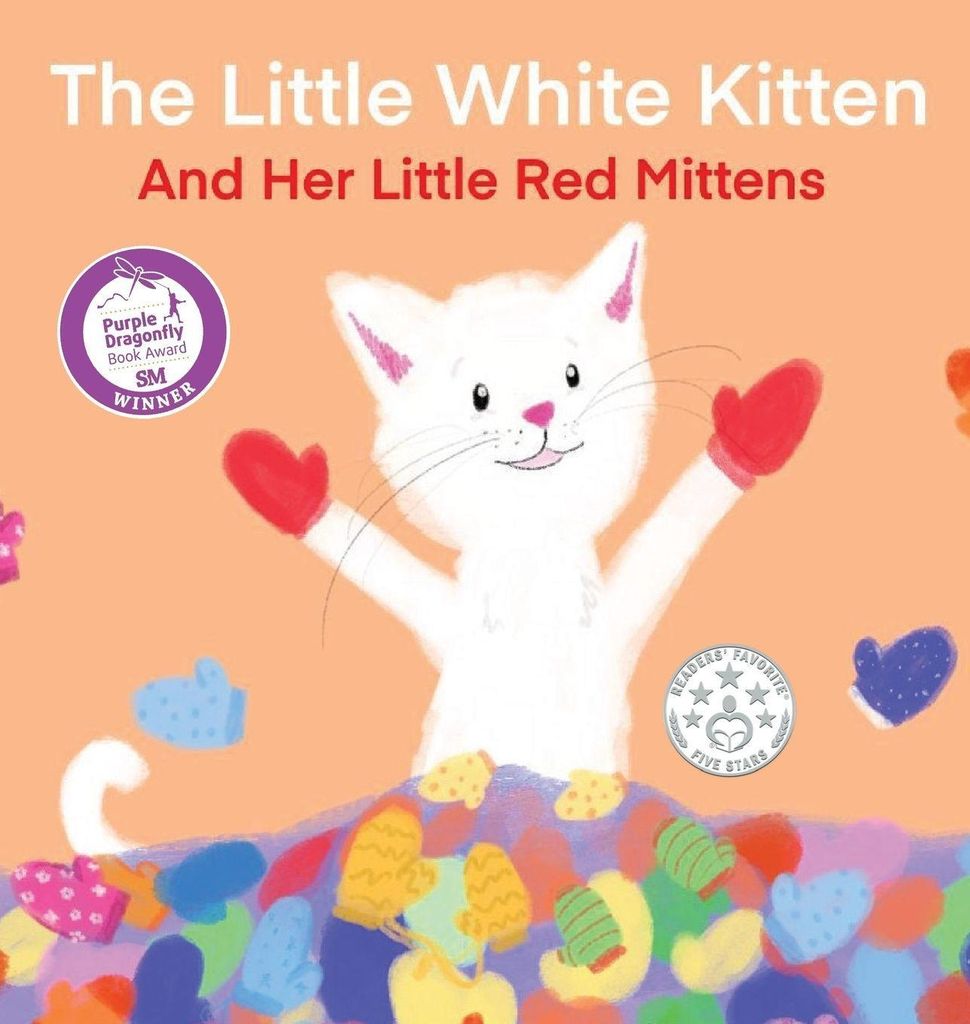 The Little White Kitten and Her Little Red Mittens