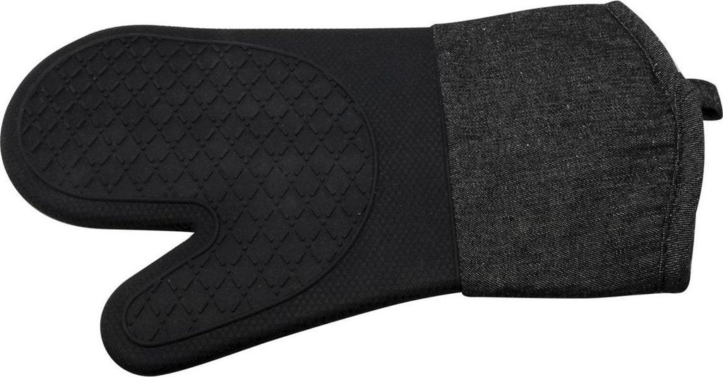 Cookinglife Ofenhandschuh Jeans Grau Anti-Rutsch