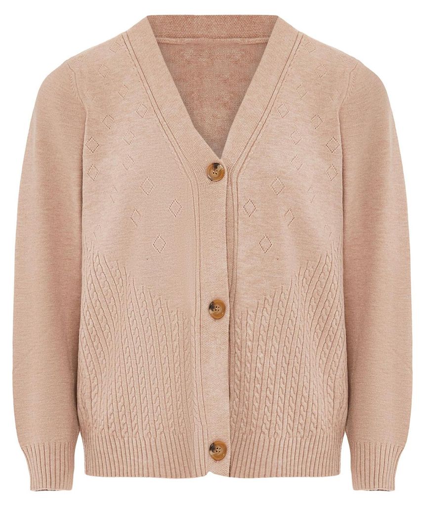 LYNNEA damen strickjacke - Braun, XS/S