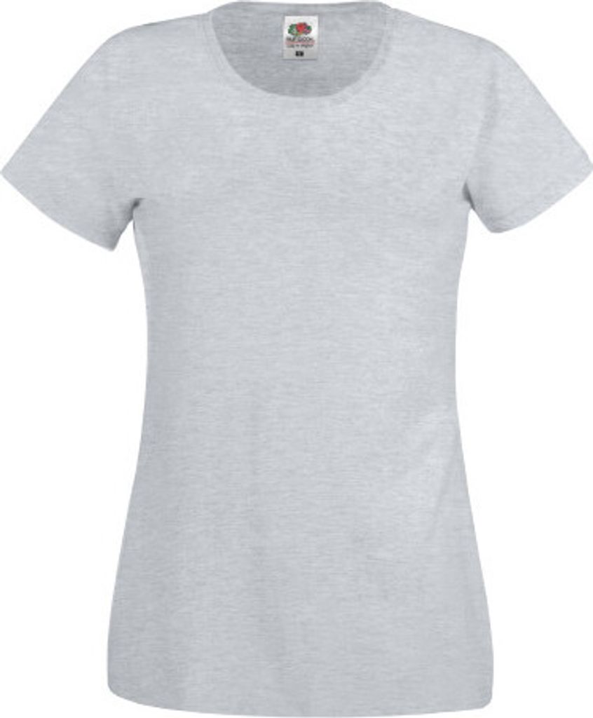 Damen T-Shirt Original-T - Heather Grau, XL