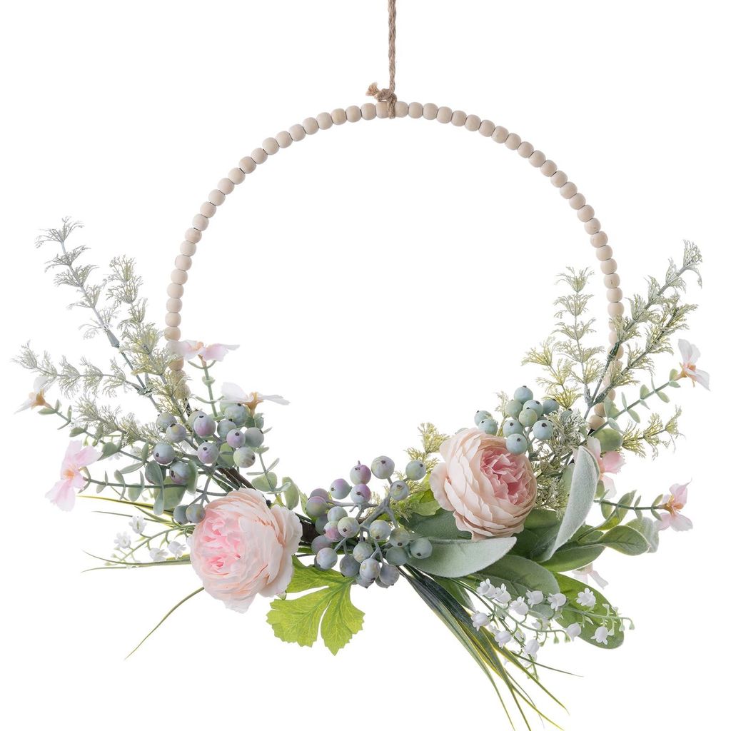Omgoods -  di fiori artificiali con peonie e foglie verdi - Immagine del prodotto 