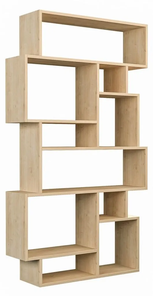 Grande Étagère Bibliothèque Design 168 cm - Meuble de Rangement à Cases
