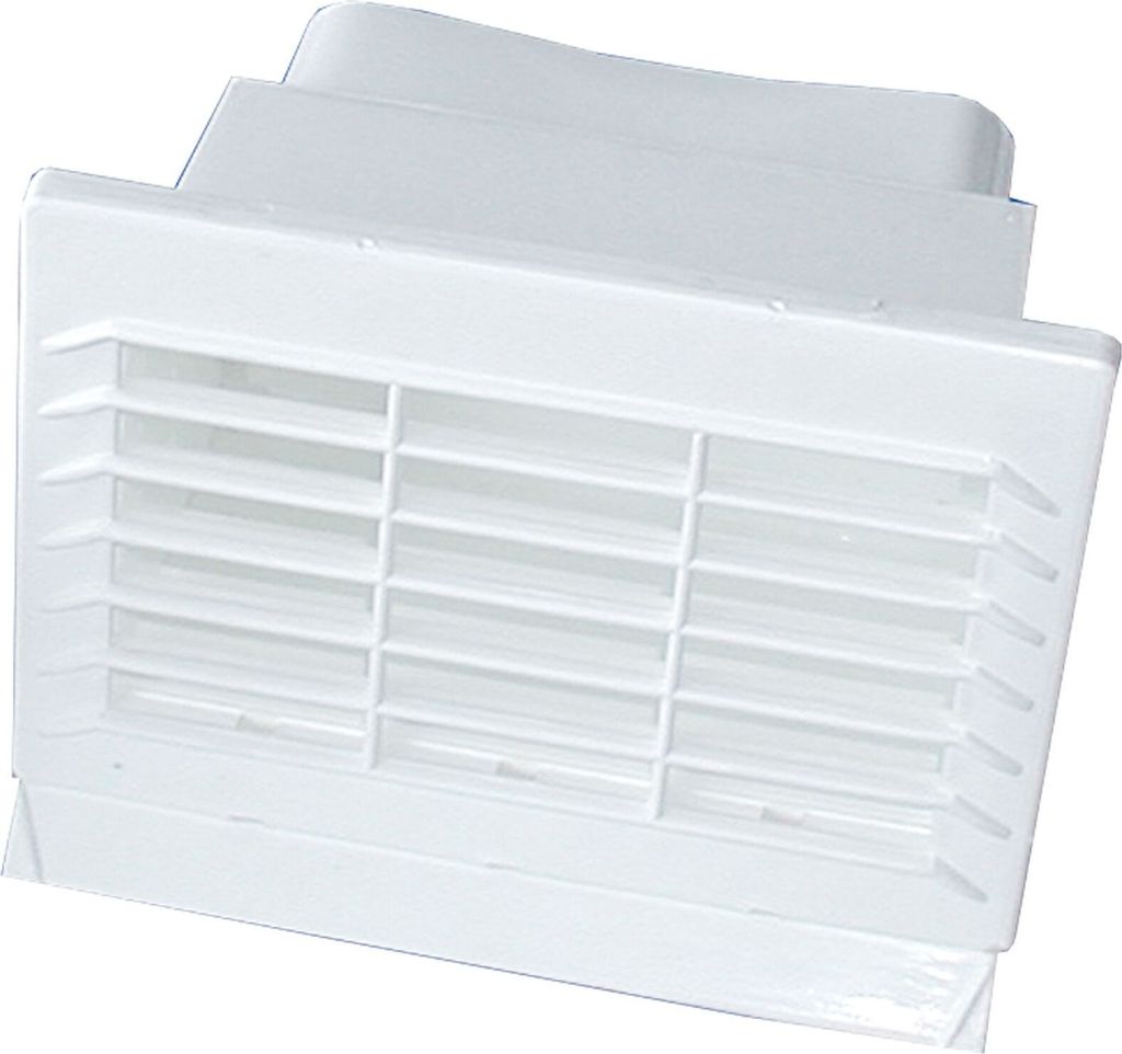 Flachkanal 150x70mm, Lüftungsgitter, Aussengitter mit Rückstauklappe