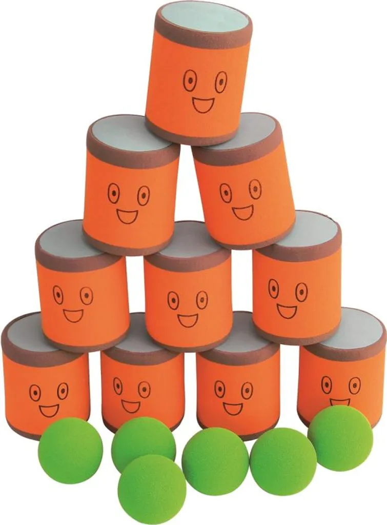 Jeu de lancer de boîtes pour anniversaires et jardins - Megaform Can Toss Set