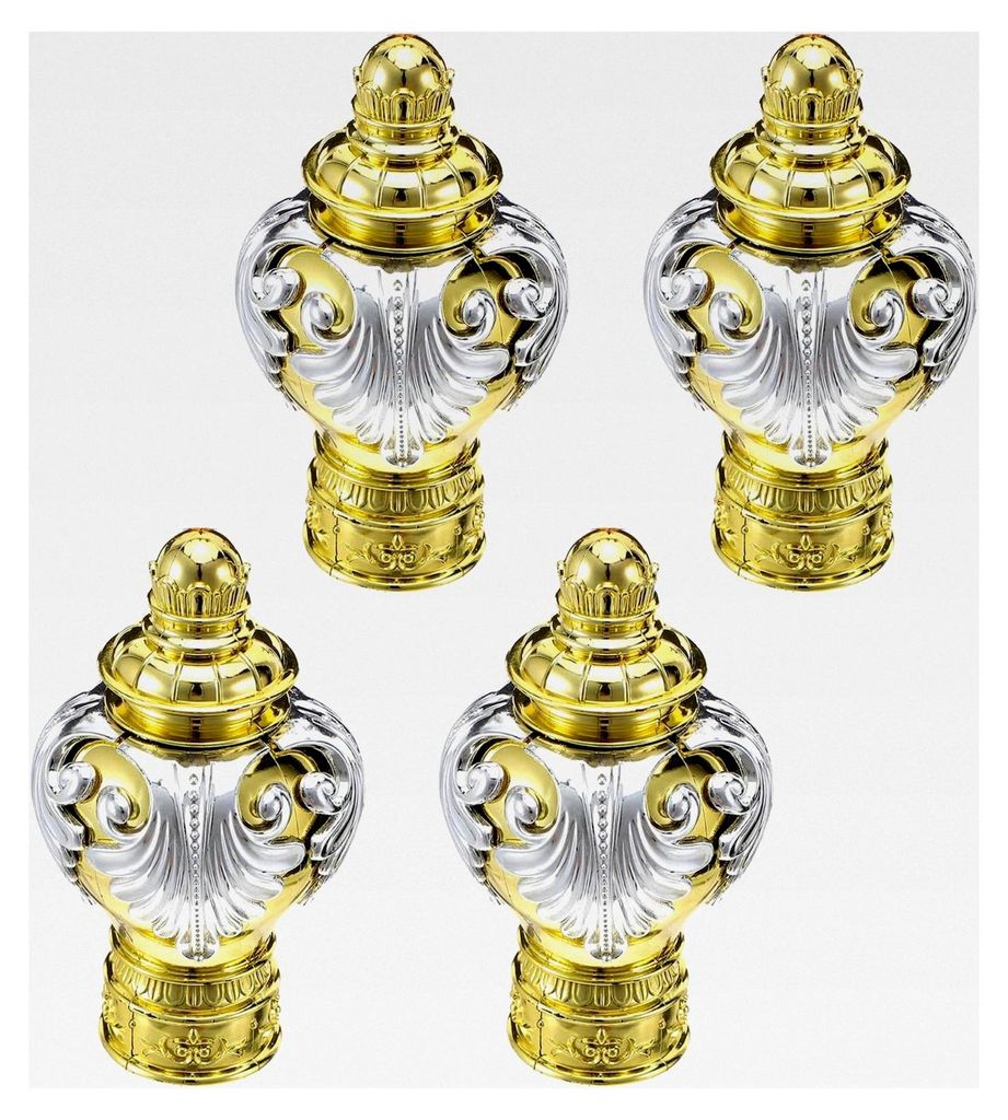4 Stück Endkappen für Gardinenstangen aus Kunststoff 28mm in Roségold für Wohnzimmer, Schlafzimmer und Büro