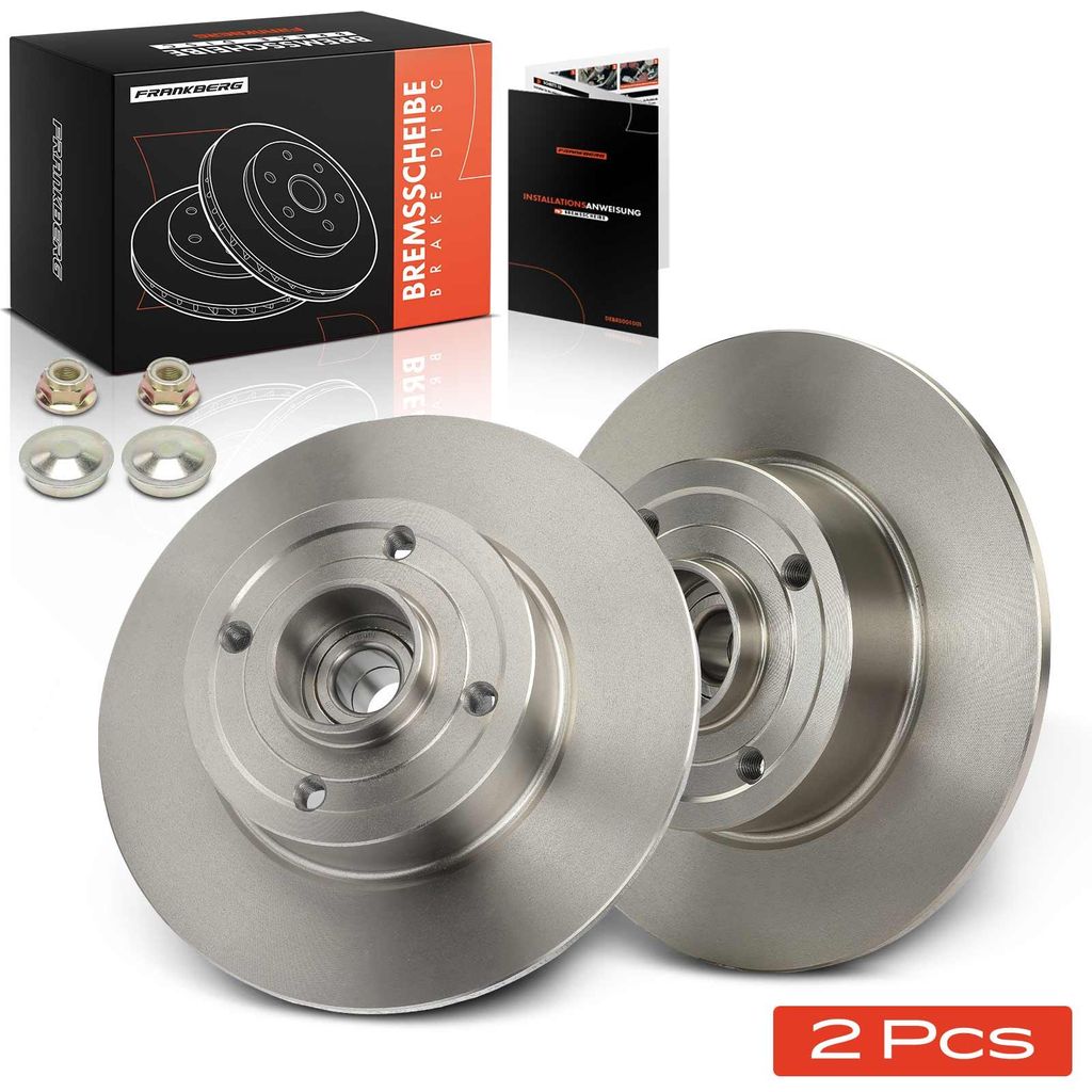 Frankberg 2x Remschijven Achteras voor Renault Clio III Productafbeelding 