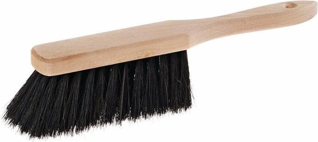 Handfeger Rosshaar L.280mm m.Holzrücken