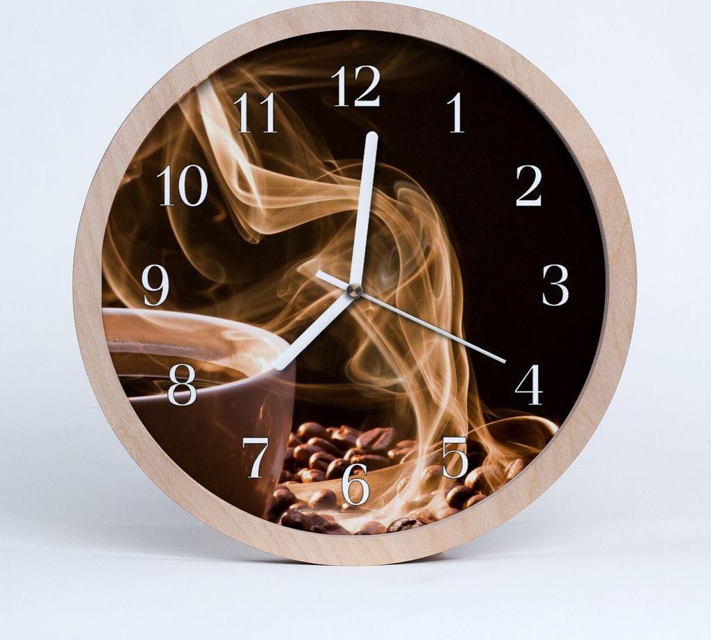Holzuhr 30fi cm wanduhr - Kaffeetasse Wohnzimmer