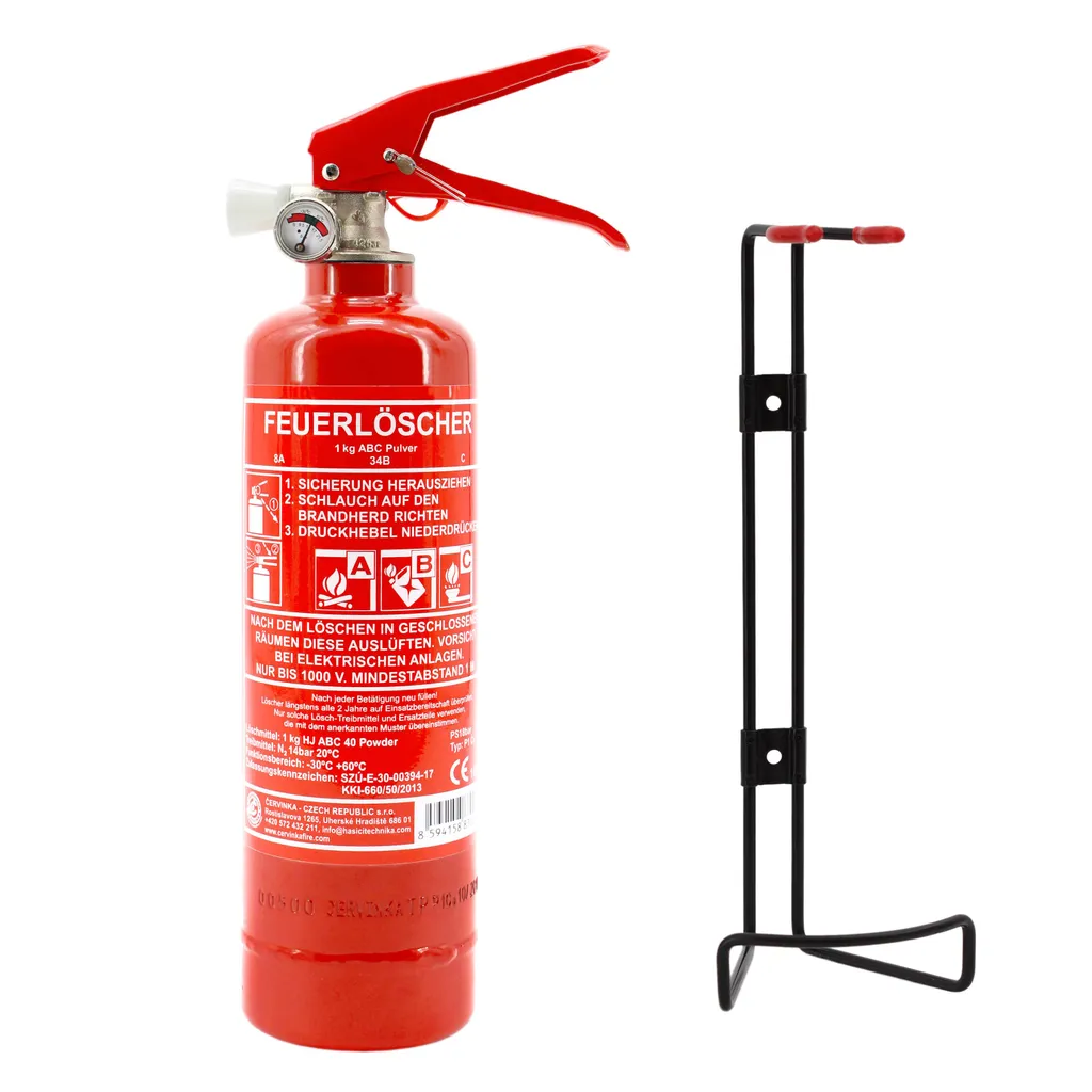 Auto-Feuerlöscher 1kg ABC Pulver mit