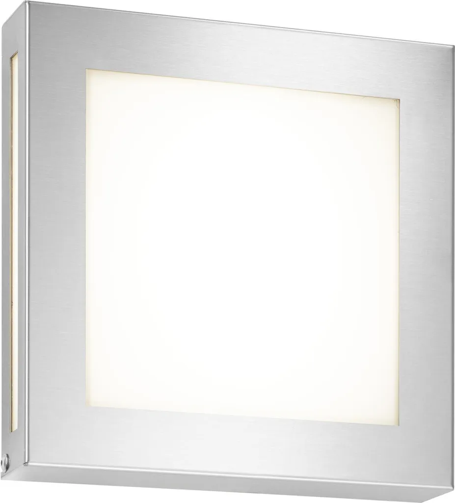 Applique murale extérieure LED 12W inox carrée CMD 116 plate IP44