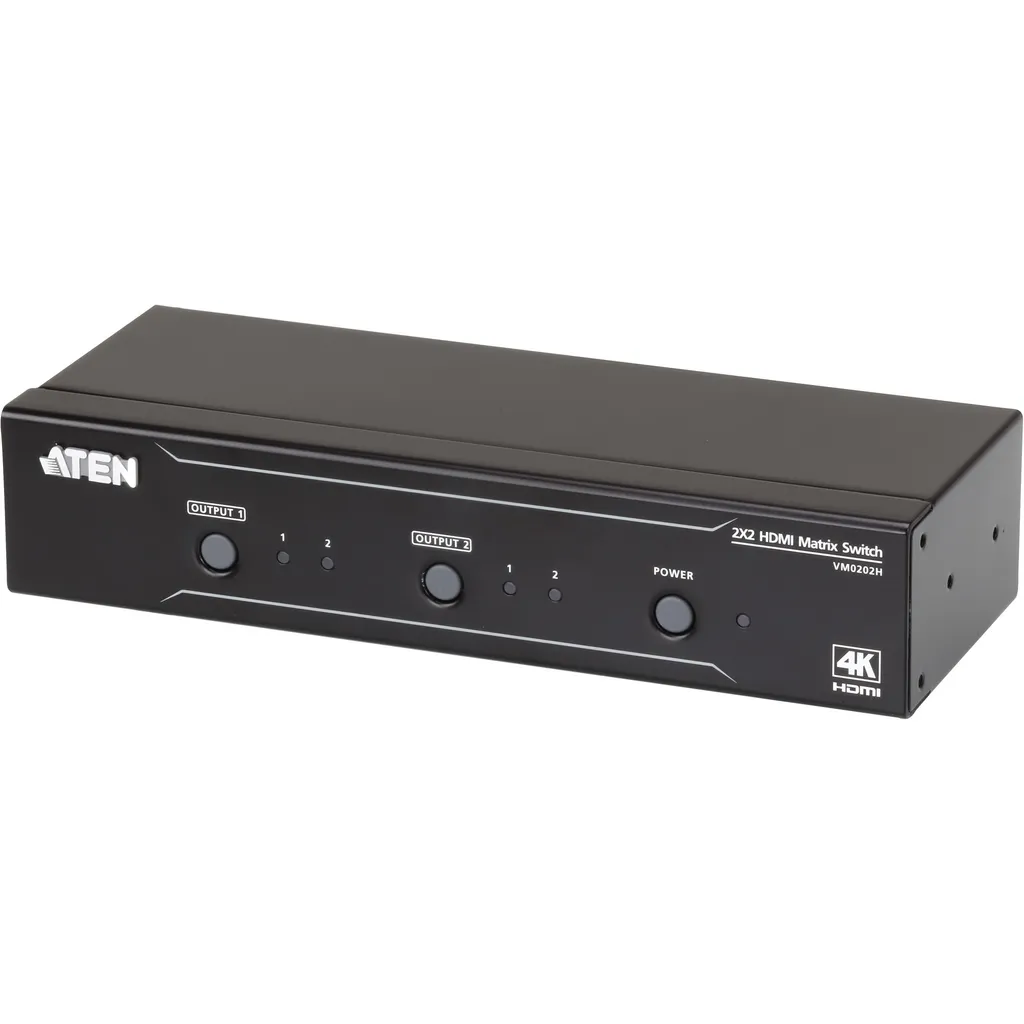 Matrice de Commutation HDMI 4K ATEN VM0202H pour Installation Rack