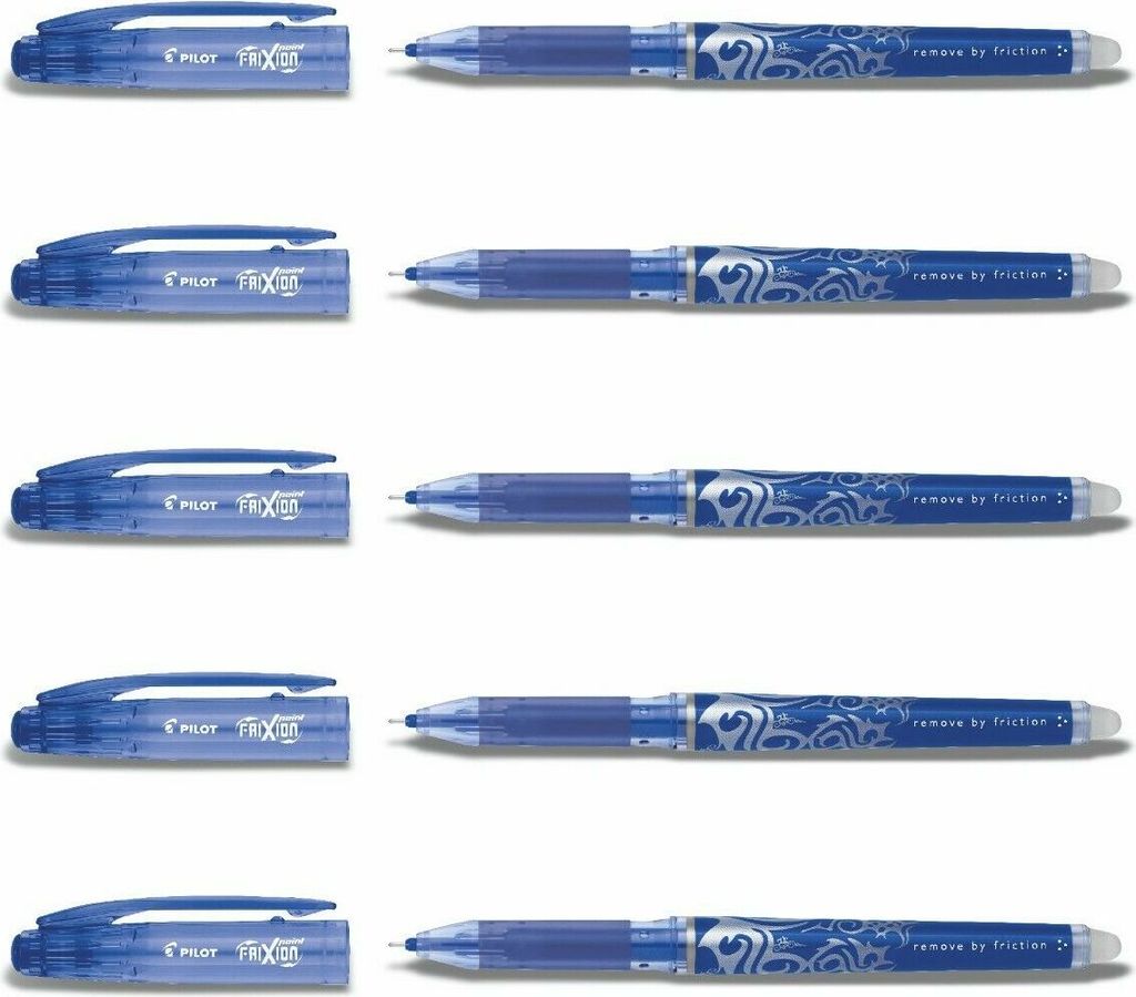 Pilot Frixion Point 0.5 Tintenroller blau 5er-Set Produktbild 