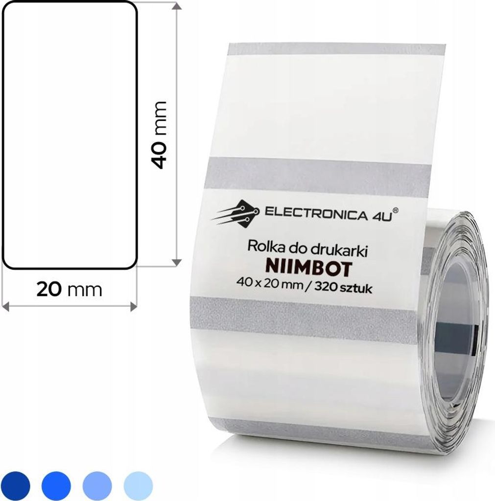 Selbstklebende Etiketten Thermosticker Niimbot B1 B4 B21 Produktbild 