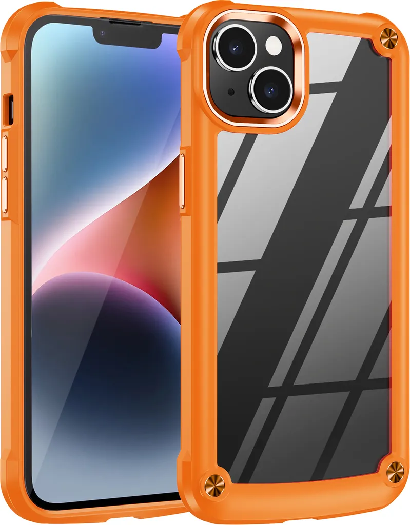 Custodia Fashion iPhone 15 Plus Arancione - Chic & Protettiva