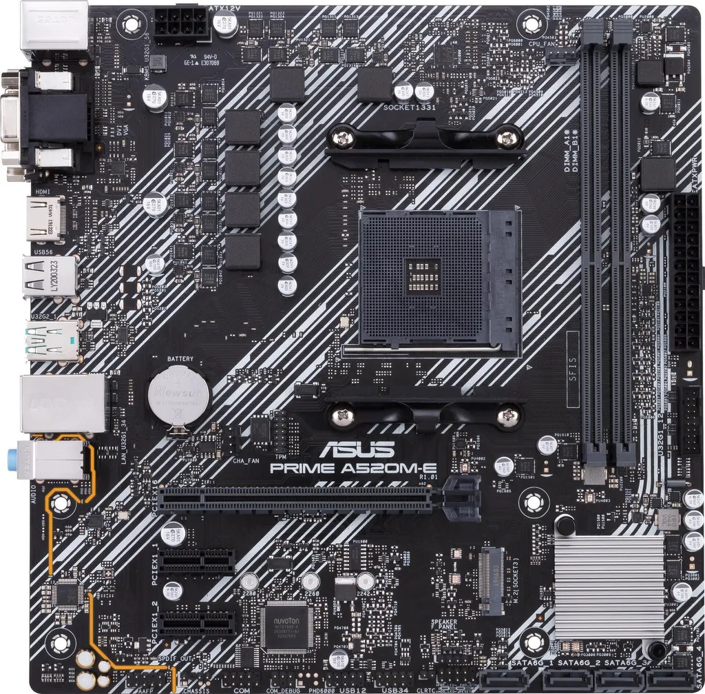Asus Prime A520M-E/CSM: Soluzione Professionale Micro-ATX AM4