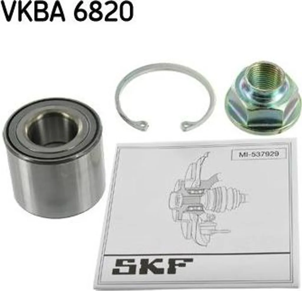 SKF VKBA 6820 Kit de Roulement de Roue OE 46860M68K00 pour Pixo