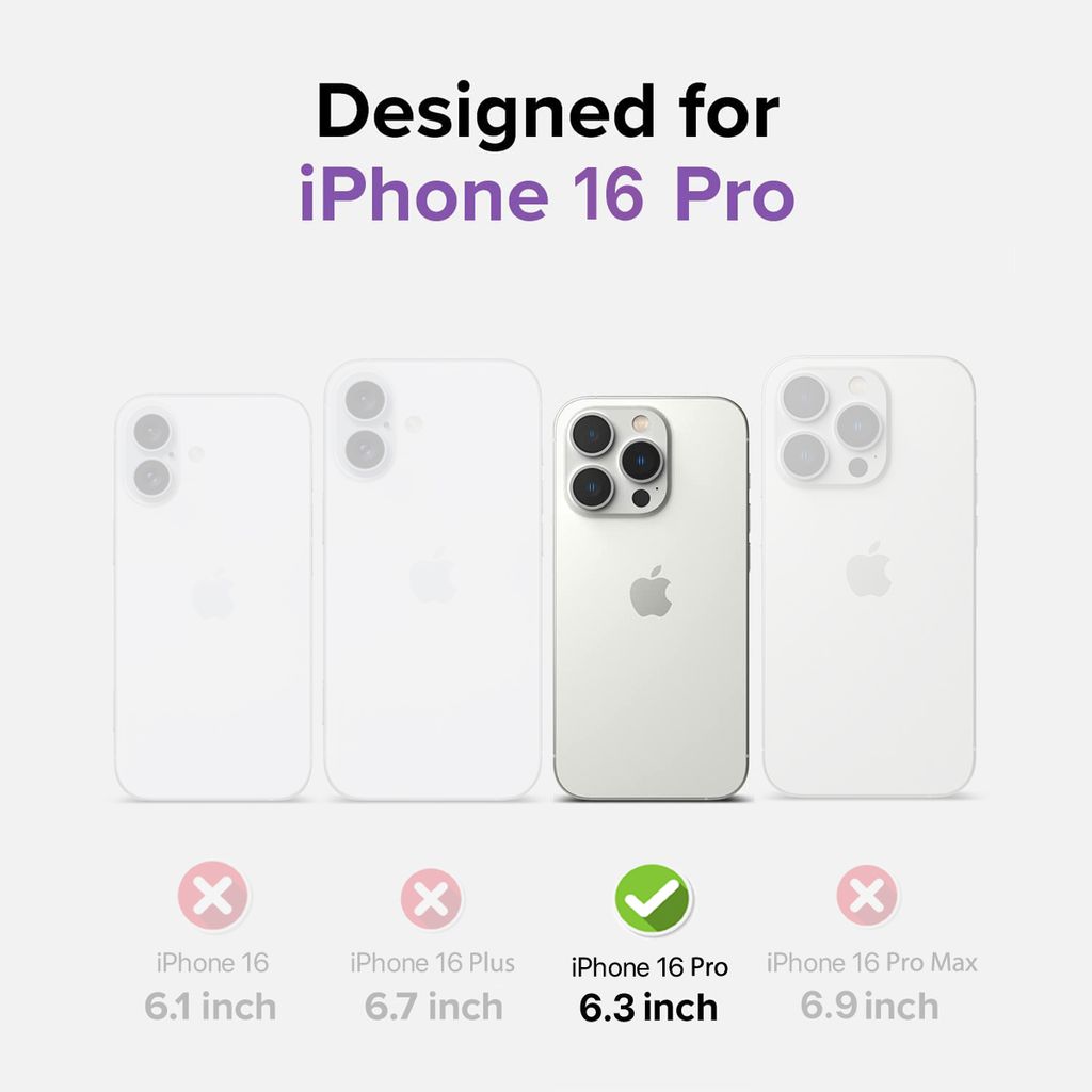 2X Für iPhone 16 Pro ( 6.3" ) - Panzerglas Glasfolie Produktbild 11