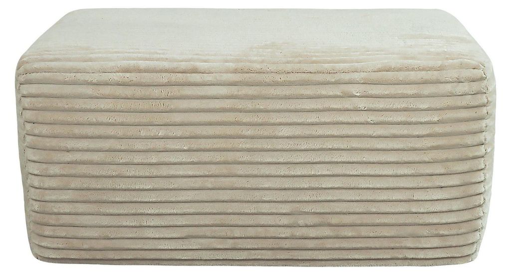 Plüsch-Ottomane, gepolsterte Wolken-Ottomane, bequeme, stützende modulare Eckcouch für das Wohnzimmer, beige